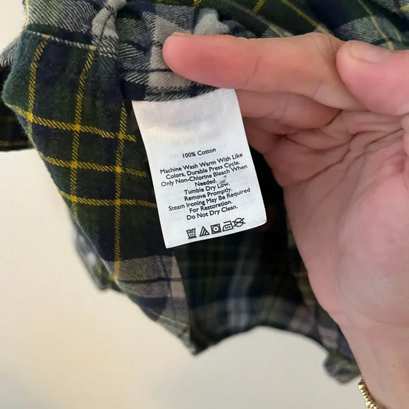 Eddie Bauer Mens Multicolor Flannel Plaid Shirt Button Down 2XL Relaxed Fit - Picture 5 of 7